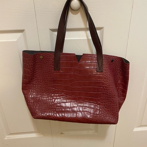 Authentic Red Leather Vince Camuto Bag - Picture 1 of 5